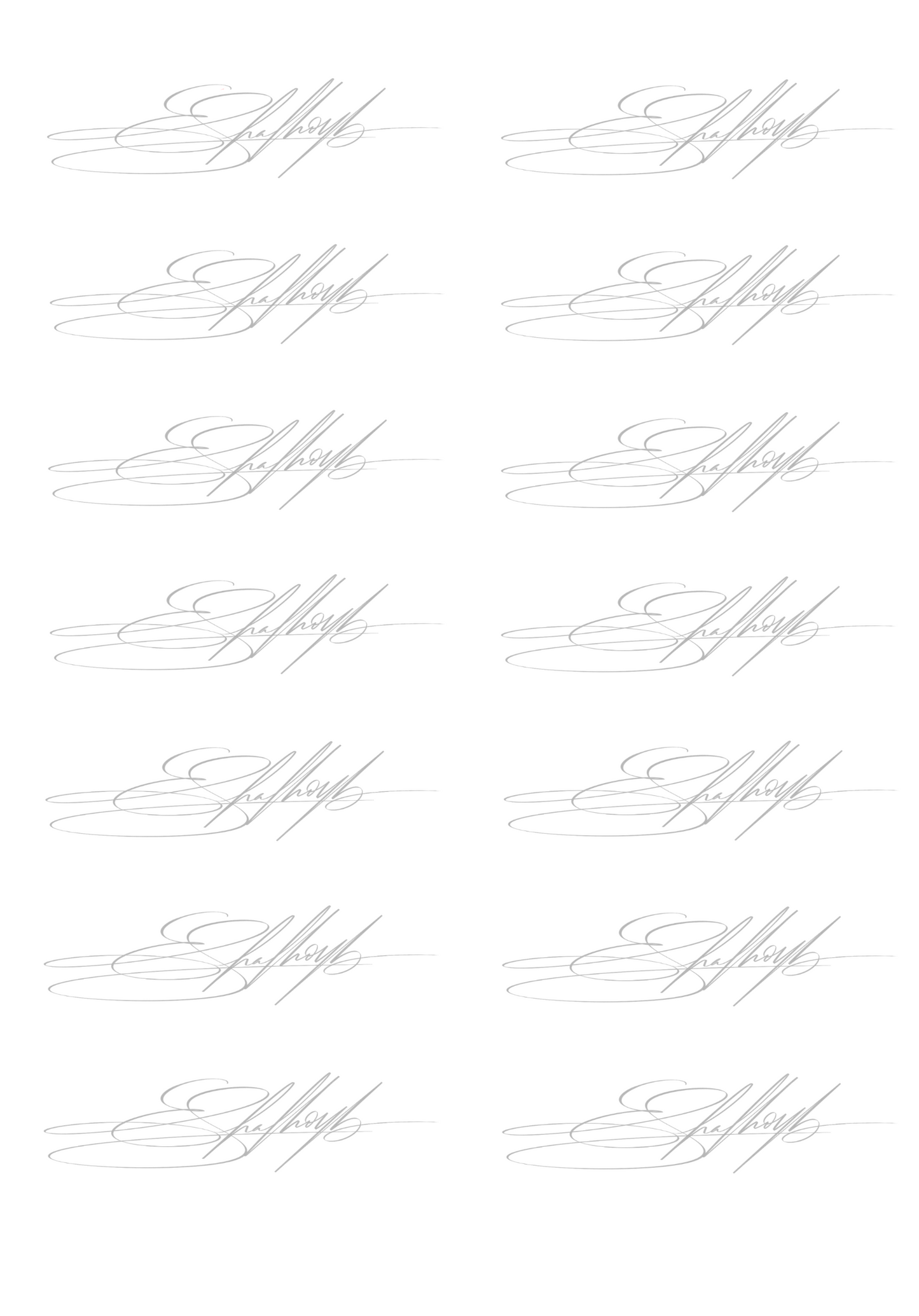 1-on-1 Signature Experience