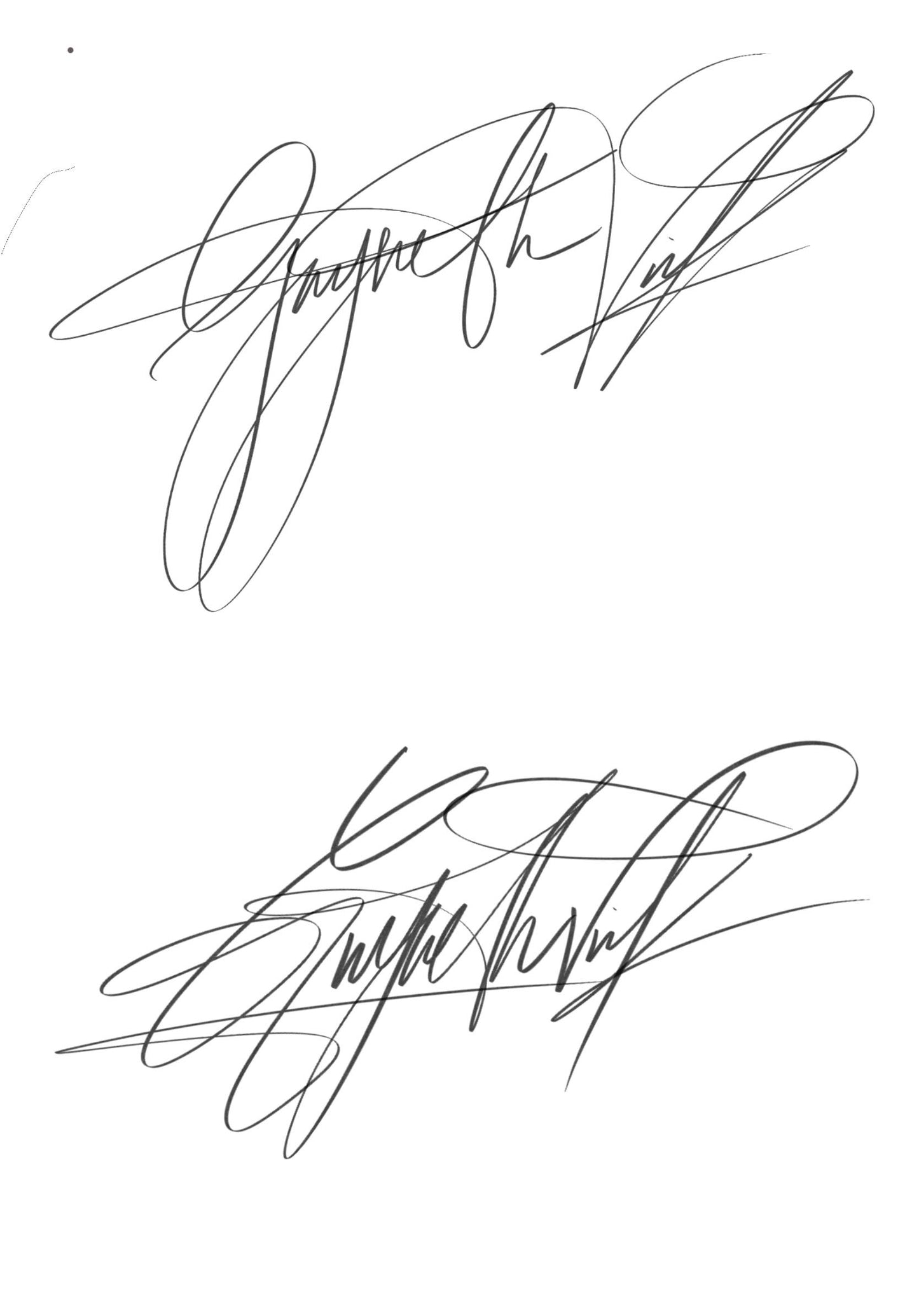 Signature Package | Two Signatures + One Initial